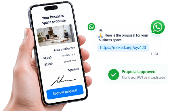 Proposal shared on WhatsApp
